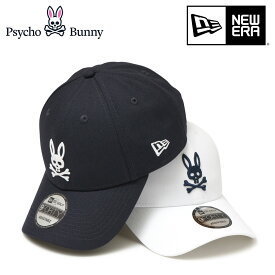 サイコバニー ゴルフ キャップ ニューエラ コラボ 帽子 メンズ レディース PBMG353F Psycho Bunny NEW ERA アウトドア 刺繍 抗菌 9FORTY サイズ調整可能[即日発送][DL10]