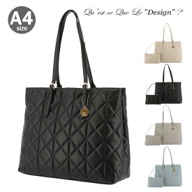 ケスクルデザイン トートバッグ A4 レディースSH4-043 Quest ce Que Le”design"? | キルティング キルト ハンドバッグ ビジネスバッグ[即日発送]