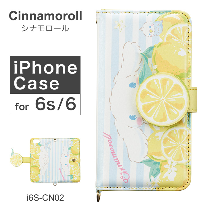 3980円以上購入で送料無料 シナモロール Cinnamoroll Iphone6 ケース I6s Cn02 ダイカット レディース アイフォン カバー サンリオ Po10 スマホケース スマートフォン Bef シナモン 手帳型 高級な