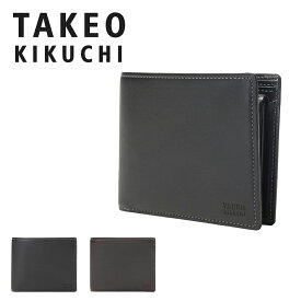 タケオキクチ 二つ折り財布 メンズ 日本製 オイルヌメ 6150118 TAKEO KIKUCHI 財布 牛革 本革 レザー[春財布][即日発送][DL10]