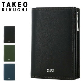 【全品10倍★6/17(火)0時迄】タケオキクチ 財布 二つ折り ミドルウォレット 二つ折り財布 本革 メンズ 728618 マックス TAKEO KIKUCHI ミドル財布 ハーフ財布 セミ長財布 ハーフウォレット レザー 牛革[PO10]