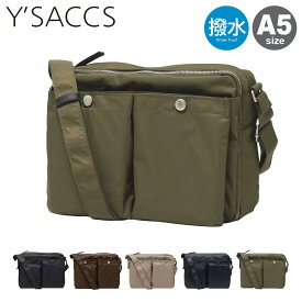 イザック ショルダーバッグ A5 レディース 20-008-01 リサイクルナイロン 撥水 ダブルホックポケットショルダー[PO10]