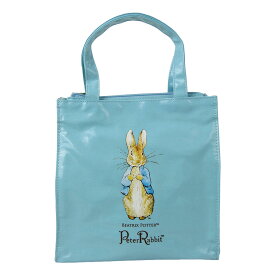 ピーターラビット (TM) スクエアバッグ 全4色 Sサイズ ｜ PETER RABBIT (TM) グッズ レディース エコバッグ ギフト サブバッグ a5 トート バッグ バック 撥水 小さい ランチバッグ キャラクター かわいい うさぎ 可愛い ビニール 絵本 おしゃれ プレゼント トートバック 英国