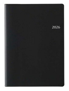 手帳 2026年 NOLTY ノルティ リフレ3 ブラック A5サイズ ダイアリー スケジュール帳 シンプル 令和8年 No.6247 2026年1月始まり 見開き2か月 見開き1週間 月間 週間 ウィークリー 月曜始まり ビジネス