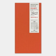 トラベラーズノート リフィル 2027 MONTHLY 月間 マンスリー レギュラーサイズ 14501-006 限定 手帳 ダイ…