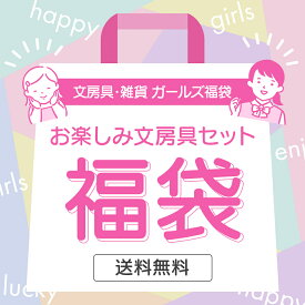 文房具・雑貨 ガールズ福袋 小学生（低学年）向け 1100円 お楽しみ文房具セット プレゼントにも！メール便送料無料 景品 塾 子供会 クリスマス会 おけいこ