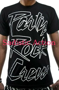 �y���[�zParty Rock Clothing Party Rock Crew Outline Tees BK/WH �yParty Rock Clothing�z�yPR-MT-Party Rock Crew Outline Tee-BK/WH�z