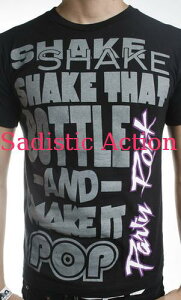�y���[�zParty Rock Clothing Shake That Bottle Tees BK �yParty Rock Clothing�z�yPR-MT-Shake That Bottle-BK�z