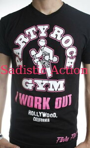 �y���[�zParty Rock Clothing Party Rock Gym Tees B/P �yParty Rock Clothing�z�yPR-MT-Party Rock Gym Tee-BK/PI�z