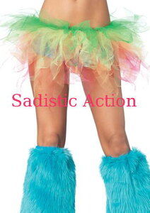 �y���[�zLeg Avenue Rainbow jagged edge tulle tutu �yLeg Avenue�@�i�X�g�b�L���O�A�����W�F���[�A�ߑ��A�R�X�`���[���A�����j�z�y�R�X�`���[���A�N�Z�T���[�z�yLEG-ACC-A1984�z
