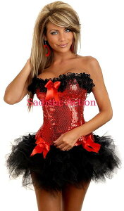 �y���[�zDaisy Corset�@Sequin Burlesque Underwire Corset �y�N���X�}�X�R�X�`���[���z�yDaisy Corsets (�R���Z�b�g�A�R�X�`���[���A�����W�F���[�A�ߑ��j�z�yDC-COR-1553T�z