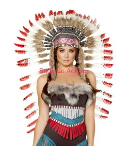 y[zROMA Indian Headdress with Red Tips yROMA@i_XEFAAߑARX`[AjzynEBRX`[zyRX`[ANZT[zy}XNAʁAwbhs[Xzyn