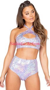 【即納】ROMA 1pc High-Waisted Shorts 【ROMA (ダンスウェア、衣装、コスチューム、小物)】【ボトム・スカート】【RM-DW-3841-LV】