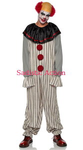 �y���[�zLeg Avenue Men's Creepy Clown Costume �yLeg Avenue�@�i�X�g�b�L���O�A�����W�F���[�A�ߑ��A�R�X�`���[���A�����j�z�y�n���E�B���R�X�`���[���z�yLEG-CO-86930�z
