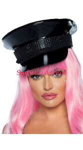 �y���[�zLeg Avenue Rhinestone Trimmed Military Hat �yLeg Avenue�@�i�X�g�b�L���O�A�����W�F���[�A�ߑ��A�R�X�`���[���A�����j�z�y�n���E�B���R�X�`���[���z�y�R�X�`���[���A�N�Z�T���[�z�y�n�b�g�A