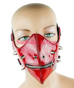 y[zFUNK PLUS PATENT LEATHER HALF MASK WITH ZIPPER. 2 ELASTIC STRAP ON BACK TO HOLD THE MASK IN PLACE. yRX`[ANZT[zy}XNAʁAwbhs[XzyFUNK PLUS(U[ANZT[AU[}X