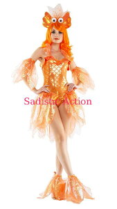 �y���[�zSTARLINE Deluxe Shimmering Goldfish 4 Piece Costume Set �y�n���E�B���R�X�`���[���z�ySTARLINE�@(�R�X�`���[���A�����W�F���[�A�ߑ��j�z�ySL-CO-S6057�z