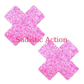 【即納】NIPZTIX Super Sparkle Hubba Bubba Pink Blacklight Glitter X Nipztix 【ペイスティ・ニップレス】【ニップレス・ペイスティ】【Neva Nude（ニップレス、ペイスティ）】【SSHB-XF-NS】