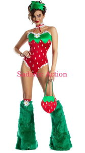 �y���[�zPARTY KING Women's Sassy Strawberry Costume �y�n���E�B���R�X�`���[���z�yPARTY KING�i�R�X�`���[���A�R�X�`���[���A�N�Z�T���[�A�ߑ��j�z�yPK-CO-PK2130�z