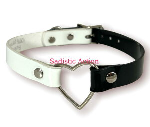 y[zFUNK PLUS SHINY PATENT LEATHER MIDDLE LARGE HEART RING CHOKER yFUNK PLUS(U[ANZT[AU[}XNAn[lXA|Xnbgjzy`[J[ElbNXzyFP-FC223-BK/WHz