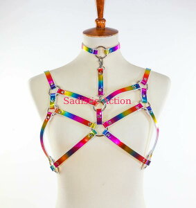 y[zFUNK PLUS HOLOGRAPHIC DOUBLE STRAP BRA HARNESS WITH CHOKER SET. ytFeBbVE{e[WzyxgEn[lXzyFUNK PLUS(U[ANZT[AU[}XNAn[lXA|Xnbgj