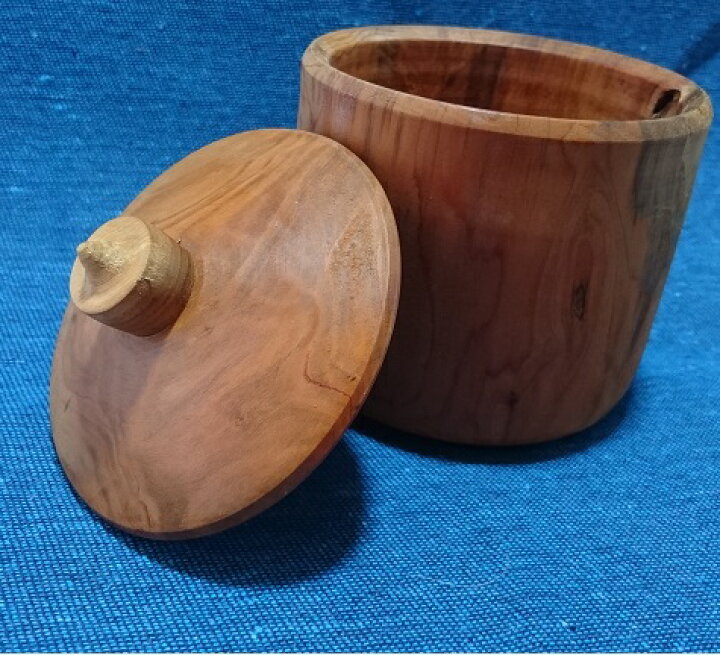 楽天市場】佐渡の木工芸品 オンコ（イチイ）の木で作った 蓋付き 