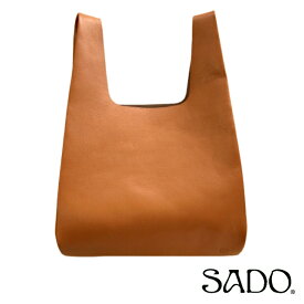 ※メーカー直売 本革 バック ハンドバッグ レディース メンズ 手提げ レザー ミニトート 革袋 ショッパー かばん おしゃれ 革バッグ エコバッグ ミニバッグ レザーバッグ バッグ SADO 飯田工房 ハンドメイド 日本製 SD003