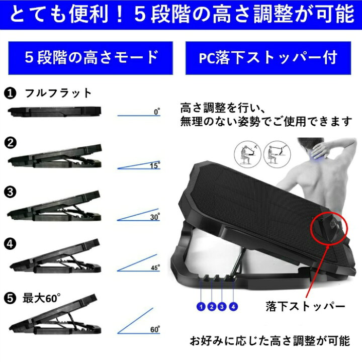 PC長持ち【楽天1位】【売れてます】 ノートPC 冷却ファン ファン付き パソコンスタンド PCスタンド 折りたたみ ノートPC タブレット 冷却 ファン ノートパソコン クーラー スタンド 17インチ ノートパソコン冷却パッド PC台 PC冷却台 サドヤ・トレード ・海外 ... ノートパソコン冷却 パソコン台 冷却パッPCクーラー 冷却ファン ゲーミングノートpc USB 2ポート 超静音 LED搭載 風量調節PCスタンド 節約 省エネ 360度 急速な放熱 低騒音 熱吸収 強風