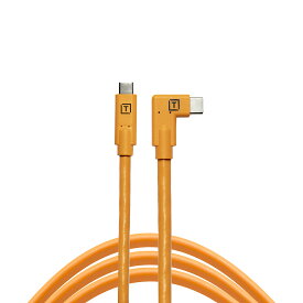 TETHER TOOLS(テザーツールズ) テザープロ USB-C to USB-C Right Angle　オレンジ CUC15RT-ORG 460cm