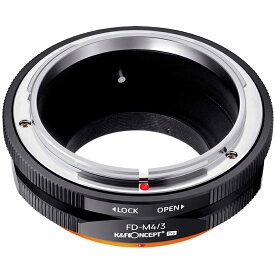 K&F Concept マウントアダプター (キヤノンFDマウントレンズをマイクロフォーサーズマウントボディに取付け）KF-FDM43.P