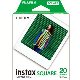 フジフィルム【FUJIFILM】スクエアフォーマット インスタントフィルム instax SQUARE 2パック（10枚入×2）【納期未定・約5ヶ月以上】