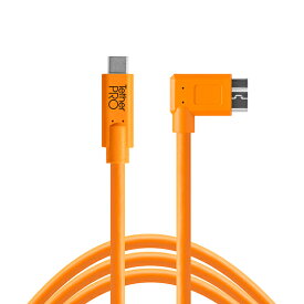 TETHER TOOLS(テザーツールズ) テザープロ USB-C to 3.0 Micro-B Right Angle　オレンジ