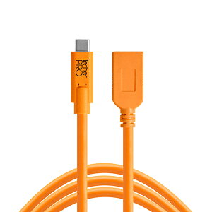 TETHER TOOLS(�e�U�[�c�[���Y) �e�U�[�v�� USB-C to USB-A Female Adapter�@�I�����W CUCA415-ORG