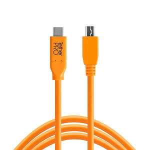 TETHER TOOLS(�e�U�[�c�[���Y) �e�U�[�v�� USB-C to 2.0 Mini-B 5-Pin �I�����W