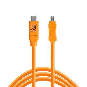 TETHER TOOLS(�e�U�[�c�[���Y) �e�U�[�v�� USB-C to 2.0 Mini-B 8-Pin �I�����W