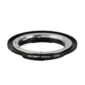 【クロネコゆうパケット配送・送料無料】K&F Concept マウントアダプター (ニコンFマウントレンズをキヤノンEFマウントボディに取付け）KF-NFEF