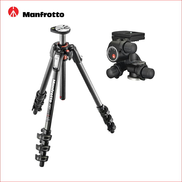 楽天市場】マンフロット（Manfrotto）190プロカーボン4段三脚+410ギア 