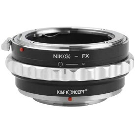 K&F Concept マウントアダプター (ニコンFマウント（Gタイプ対応）レンズ を富士フイルムXマウントに取付け）KF-NGX2 絞りリング付き