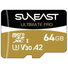 【ネコポス便配送商品】サンイースト(SUNEAST) ULTIMATE PRO GOLD microSDXC カード 64GB　SE-MSDU1064B185