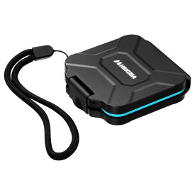 【クロネコゆうパケット配送】ハクバ ハードメモリーカードケーススリム SD4 ブルー（SDカード／microSDカード用）