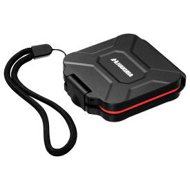 【クロネコゆうパケット配送】ハクバ ハードメモリーカードケーススリム SD4 レッド（SDカード／microSDカード用）