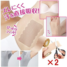 2個セット ワキに直接貼る消臭汗取りシート ロールタイプ ズレにくい パッド パット 脇汗 ワキ汗 わきあせ 汗じみ 汗とりパット 消臭 脇汗 吸収 わきパット 脇汗 対策 消臭 肌色 汗ジミ対策 汗対策 汗吸収 制汗剤 デオドラント