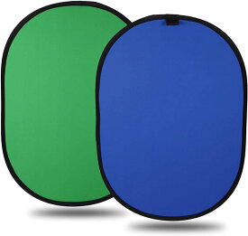 背景 背景布 グリーンバック Zoom クロマキー背景 100cmx150cm ブルー/グリーン 一枚両色 折り畳み式 背景パネル グリーンバック 背景 グリーンバック 背景 コットン 100cmx150cm