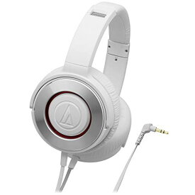 【中古】オーディオテクニカ SOLID BASS ポータブルヘッドホン 重低音 ホワイト ATH-WS550 WH