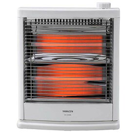 【中古】[山善] 電気ストーブ ヒーター 小型 足元 転倒OFFスイッチ 出力切替2段階 簡単操作 ホワイト DS-D086(W)