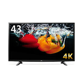 【中古】LG 43V型 液晶 テレビ 43UH6100 4K対応 HDR対応 IPS4Kパネル 直下型LEDバックライト スリムボディ Wi-Fi内蔵 外付けHDD録画対応 2016年モデル