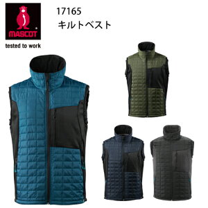 大きいサイズ キルトベスト 17165 マスコット 軽防寒 冬 MACOT 撥水 保温 高機能 反射材 デンマーク 海外 欧米 レイヤード 重ね着 おしゃれ デザイン 作業服 ワークウェア
