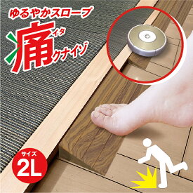 【送料無料】【1、2営業日以内に発送】つまさきやわらかガード　痛くないぞゆるやかスロープ2L　痛クナイゾゆるやかスロープ　IT-04 4cmの段差　やわらか素材　段差解消　段差スロープ　つまづき対策　ロボット掃除機　バリアフリー　段差プレート　車いす　介護用品