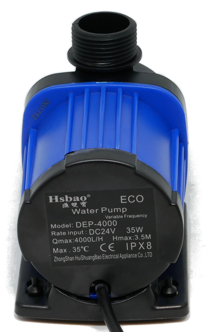 楽天市場】HSBAO社製 DEP-4000 吐出量4000L/H (毎分66L) 最大揚程3.5m
