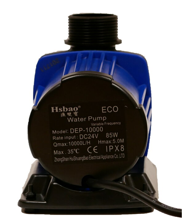 楽天市場】HSBAO社製 DEP-10000 吐出量10000L/H (毎分166L) 最大揚程5m  